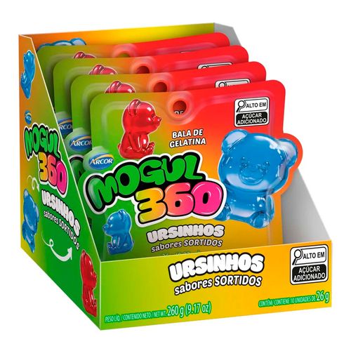 Bala de Gelatina Arcor Mogul 360 Ursinhos com 10 unidades-1-